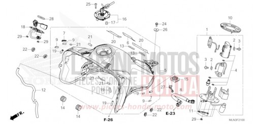 FUEL TANK/FUEL PUMP (1) CRF1100DR de 2024